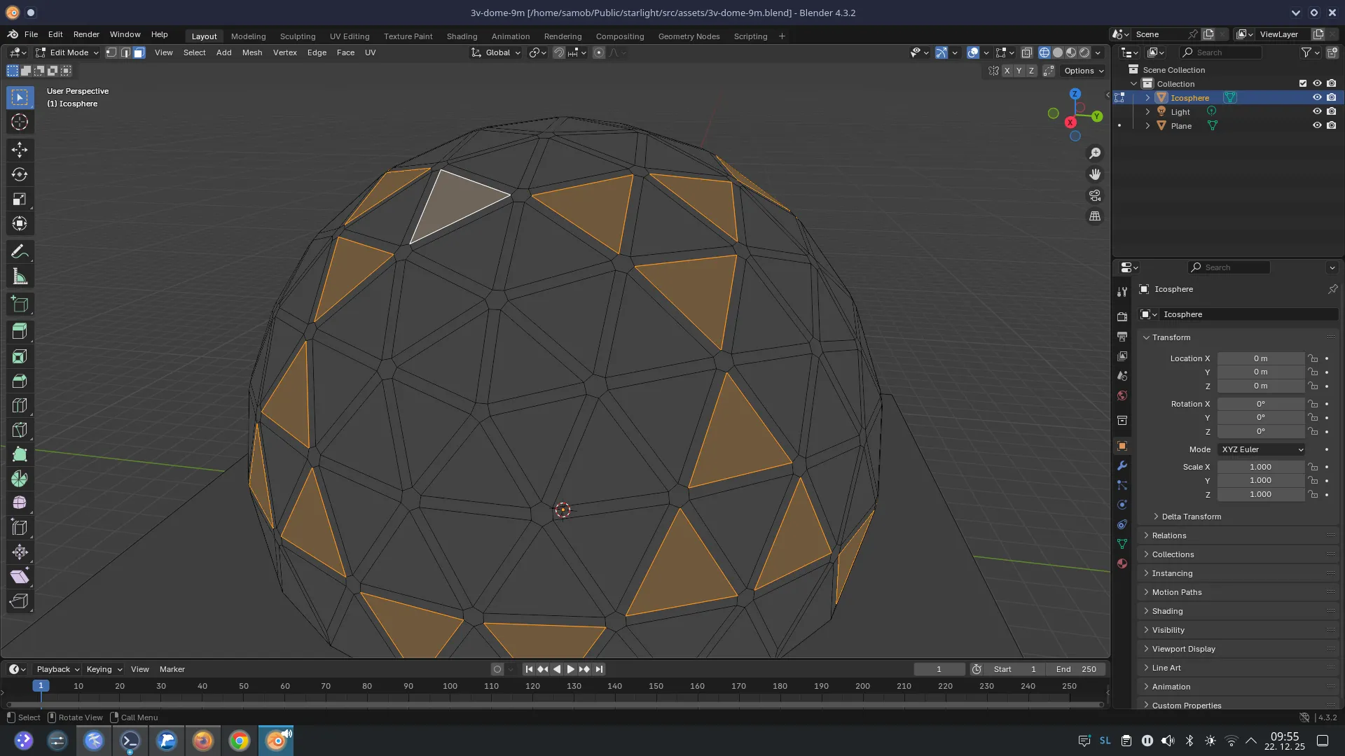 Blender face select 1