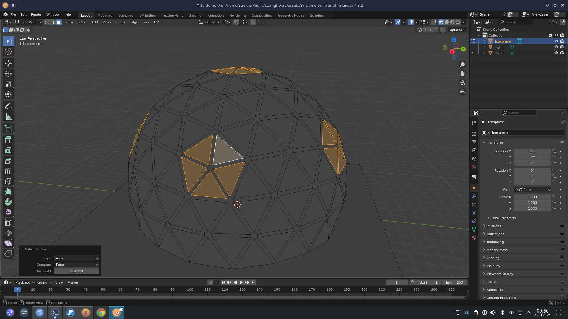 Blender face select 2