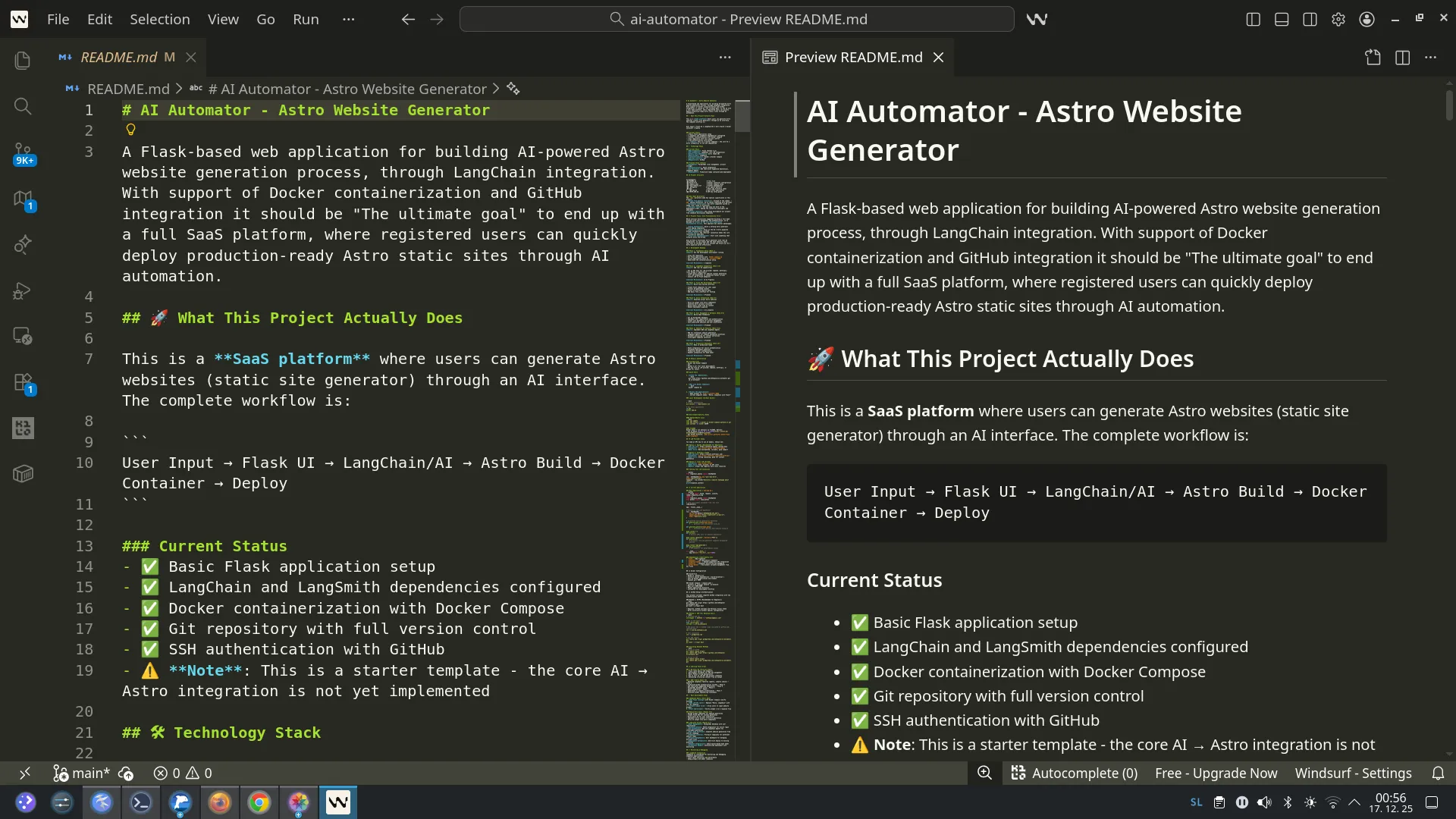 Windsurf editor example